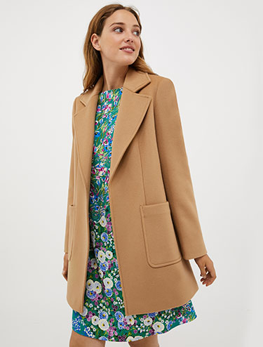Pure wool Short Run coat - Camel - MAX&Co.